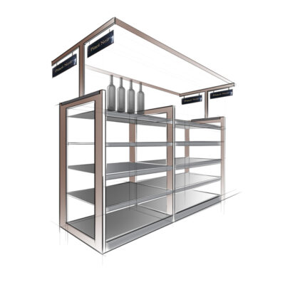 Wine Display Rendering 2